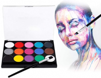 15 color Water Based Halloween Makeup Party Supplies Washable Non-Toxic Face Paints For Kid