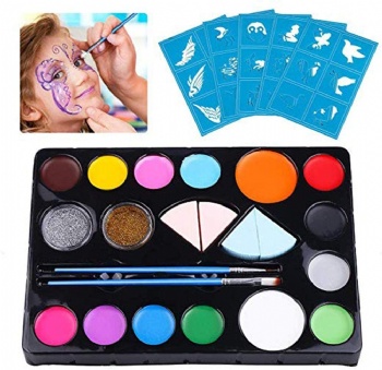 Halloween Face Paint Kit Waterproof Makeup Palette Body Paint Makeup Set for Kids & Adults