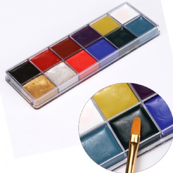 12 Color Face Body Painting Makeup Palette