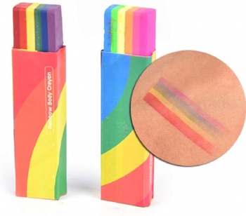 6 colors Rainbow Face Paint Crayons