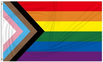 Progress Pride Rainbow Flag 3x5
